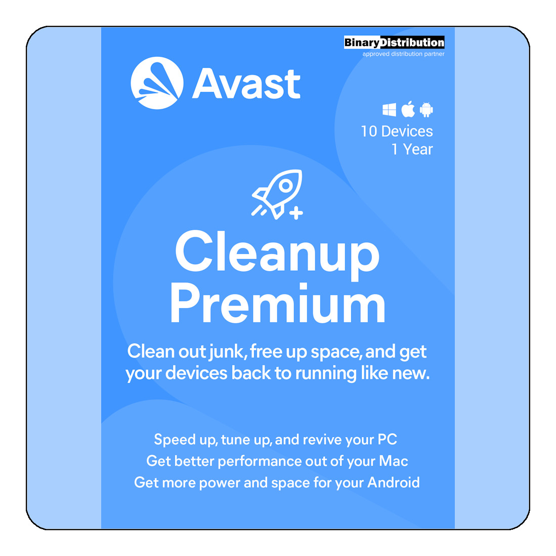 Avast Cleanup Premium 2026 - 10 Devices - 1 Year - PC Speed Booster [Download]