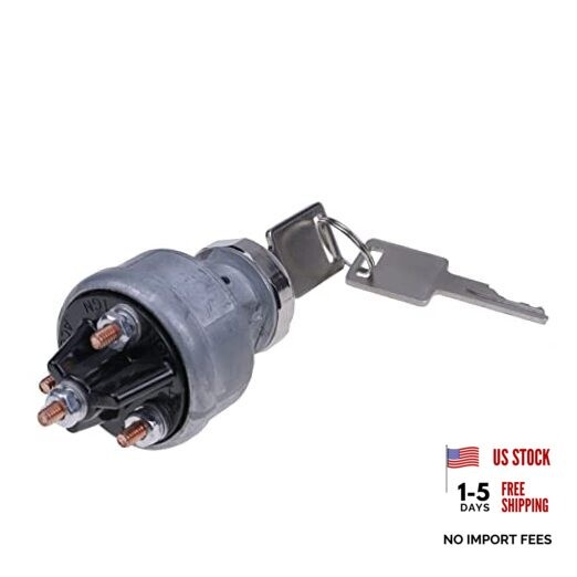 Ignition Switch with 2 Keys 6665606 for Bobcat Loaders 310 313 322 440 530