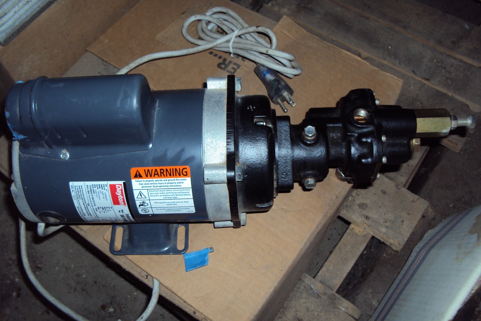 DAYTON 6NY33 Flexible Impeller Pump, 1/2 HP  ,115-208/230V , 1 PHASE , 1725 RPM