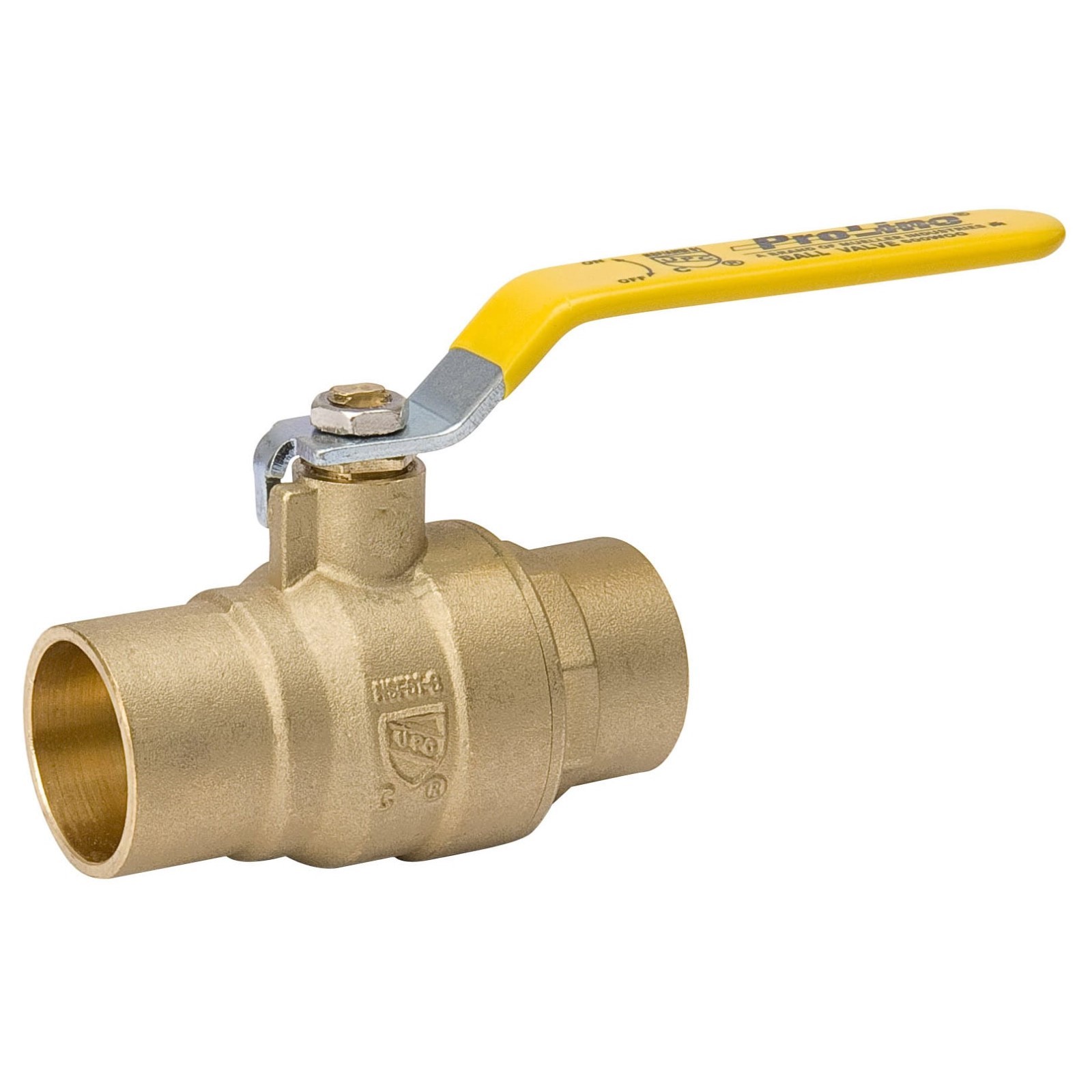 1/2 Inch 600 WOG Full Port Sweat (CXC) Brass Ball Valve