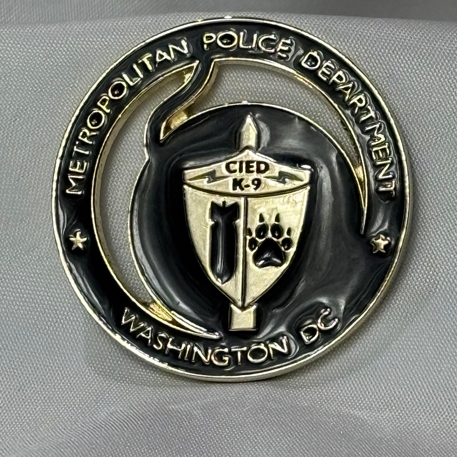 Metropolitan Police Department Washington D.C. Challenge Coin K-9 Medal