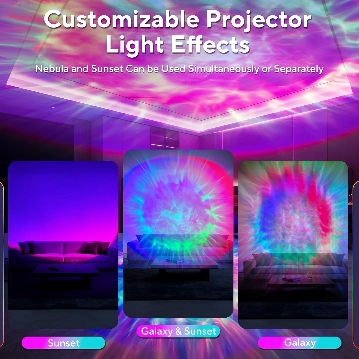 Galaxy Projector with Timer and Remote - Nebula LED Night Light for Kids