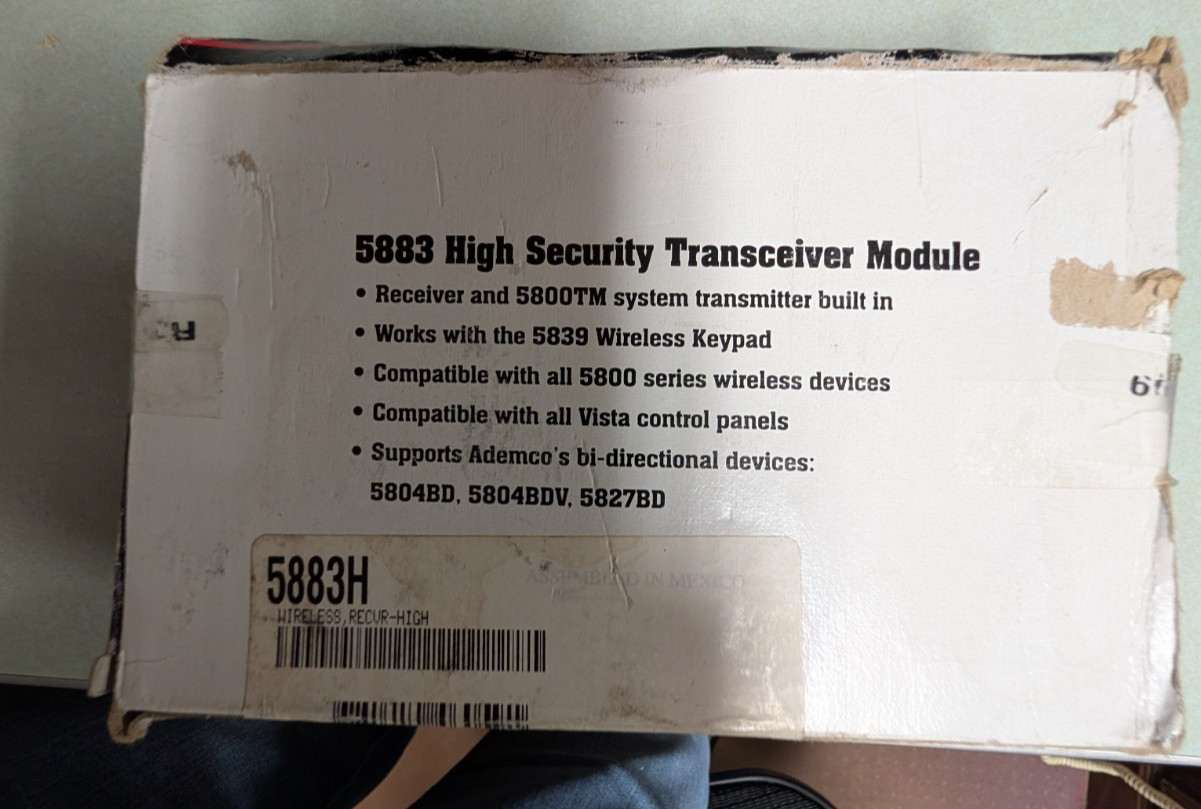 Ademco 5883H Wireless High Security Transceiver Module