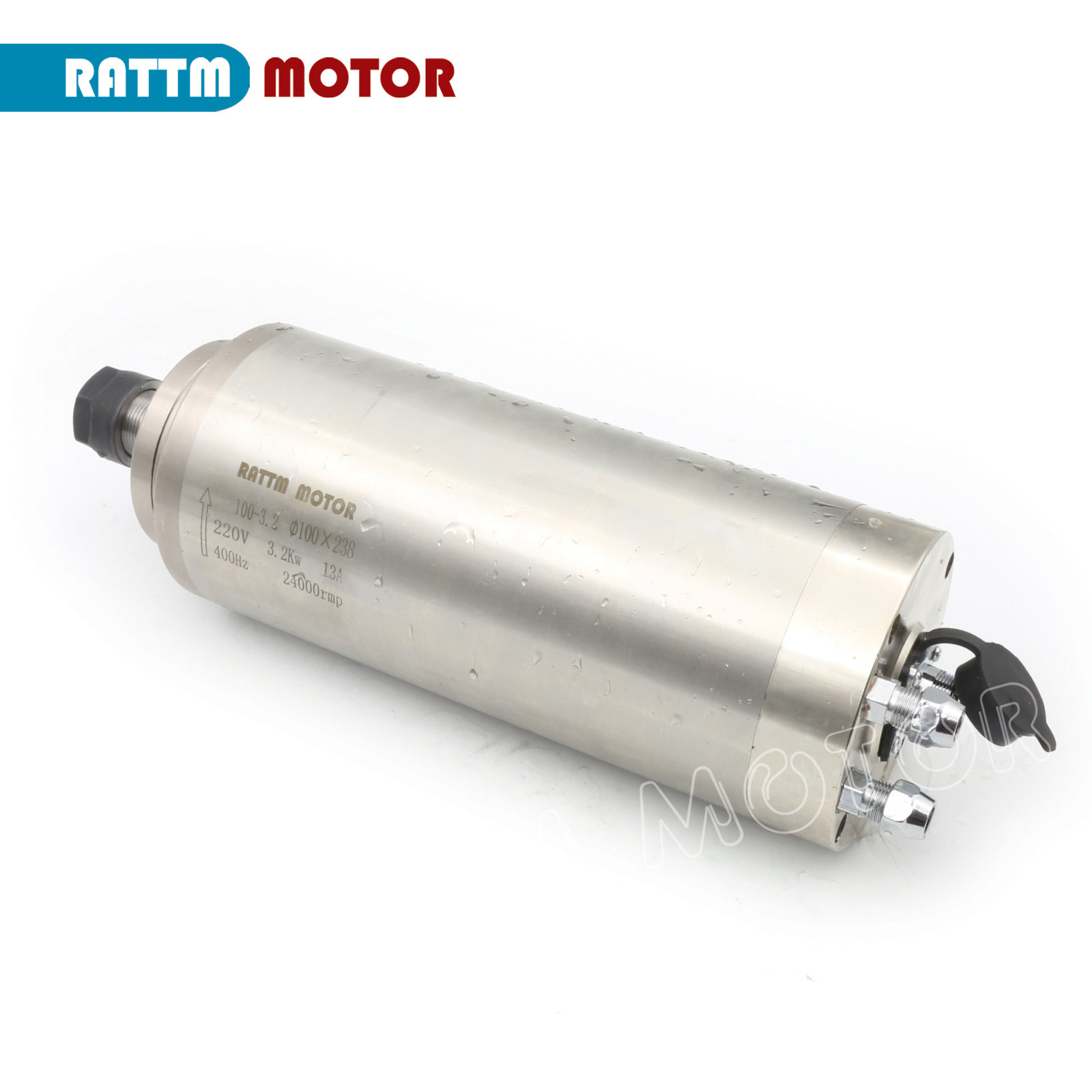 800W 0.8KW ER11 220V Water Cooled Spindle Motor Carved Metal Engraving Milling