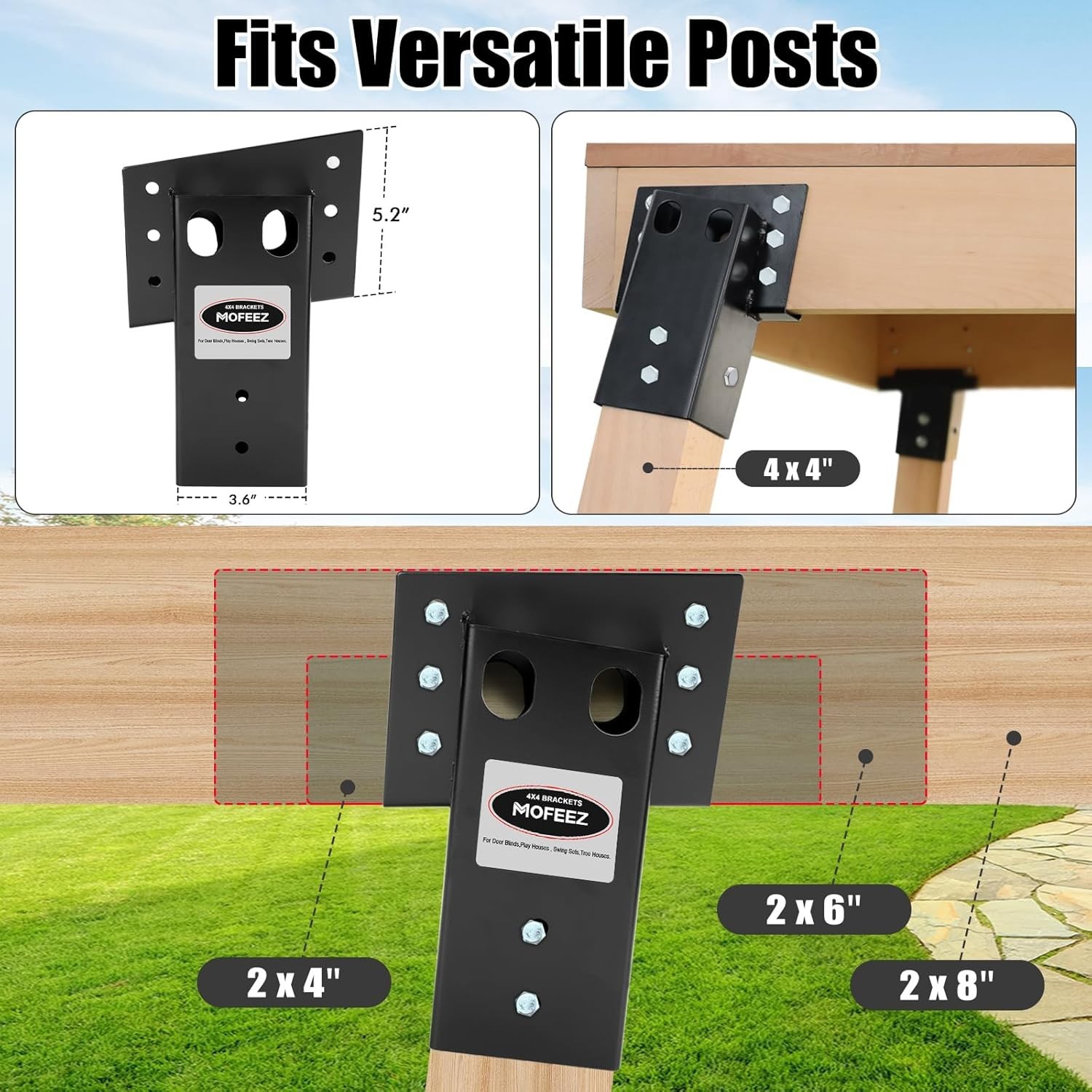 Black Steel Brackets for Shooting Platforms