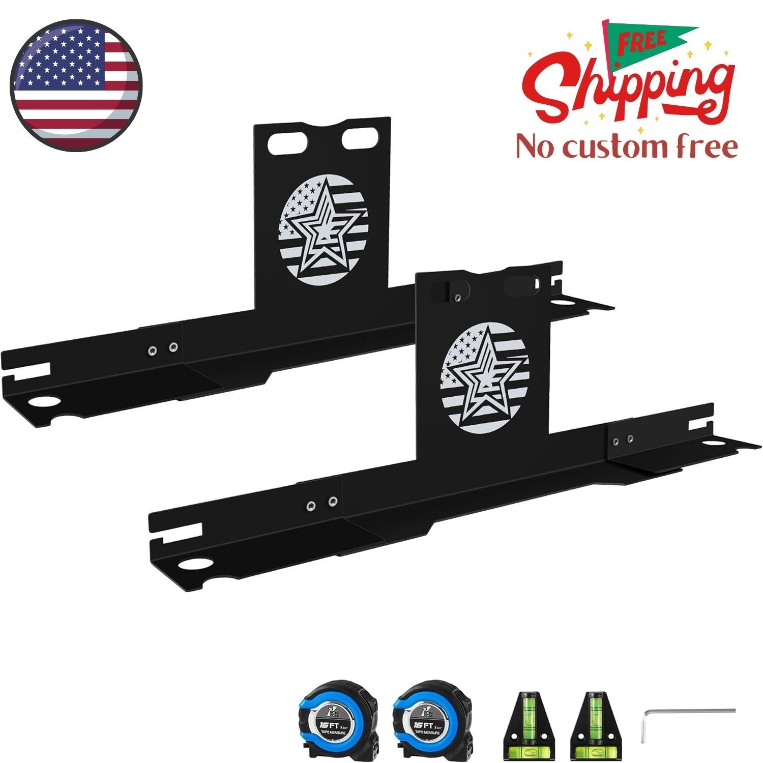 Wheel Alignment Tool with Tape Measure, Heavy-Duty Stainless Steel Plates