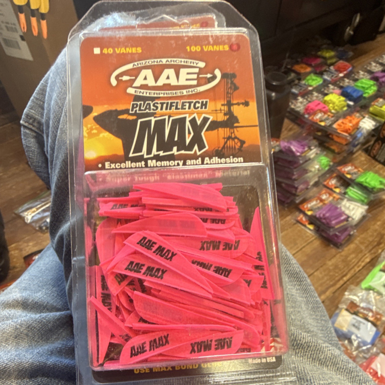 AAE Plastifletch Max - Pink Plastic Vanes 100 Pack PMA16HP100