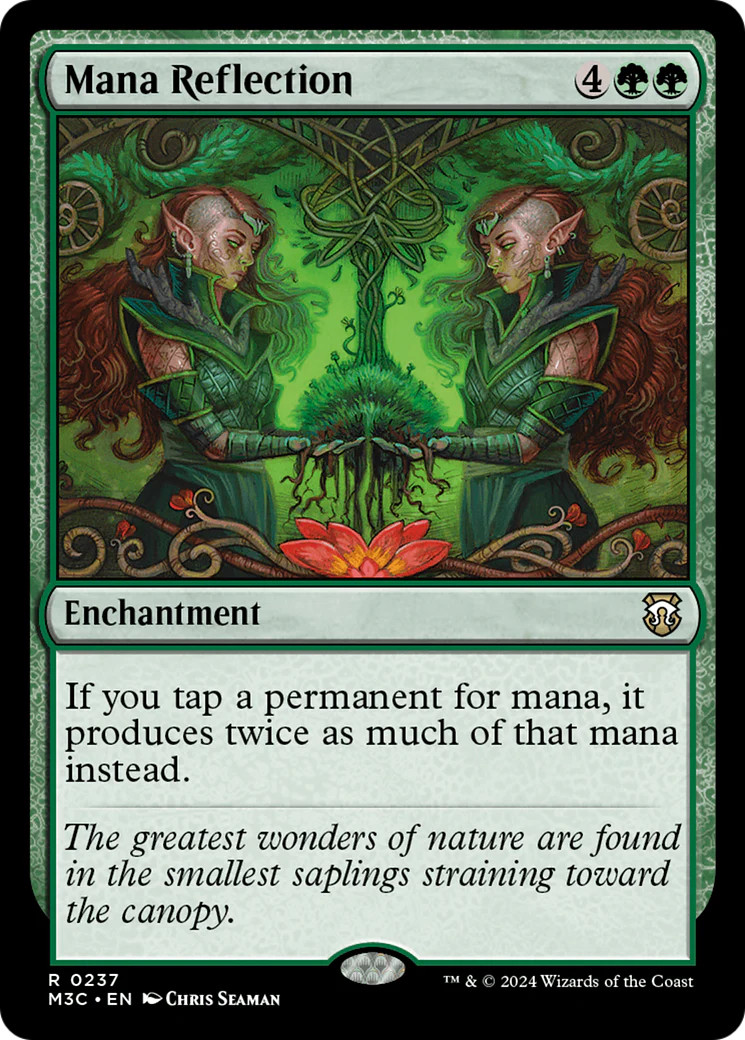 Mana Reflection (Ripple Foil) [Modern Horizons 3 Commander] Foil Near Mint MTG