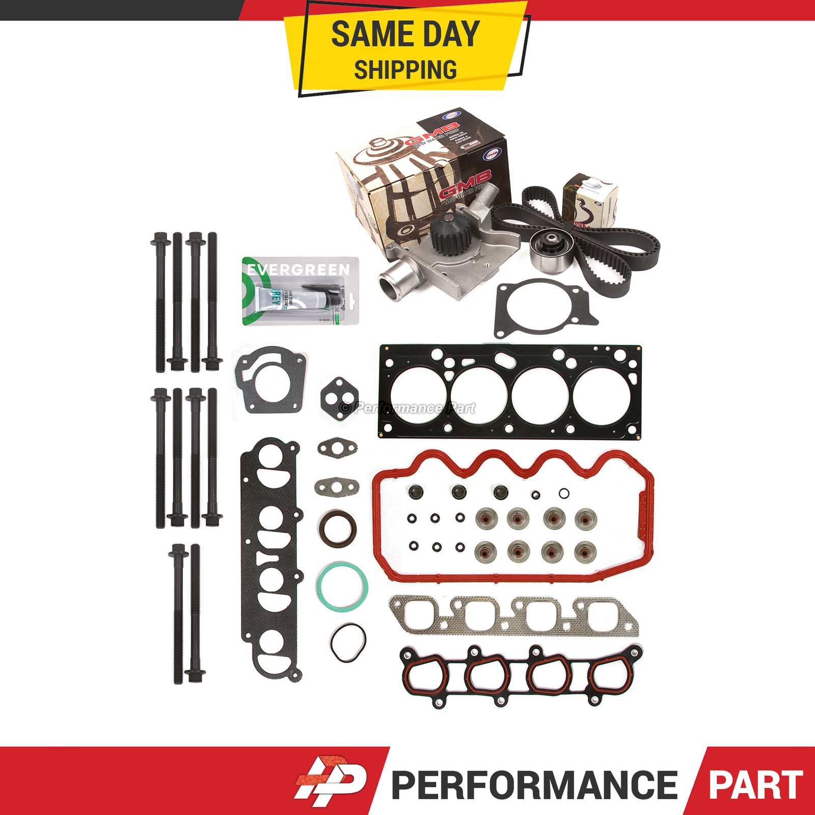 Head Gasket Set Timing Belt Kit Water Pump Fit 00-04 Ford Focus 2.0 VIN P