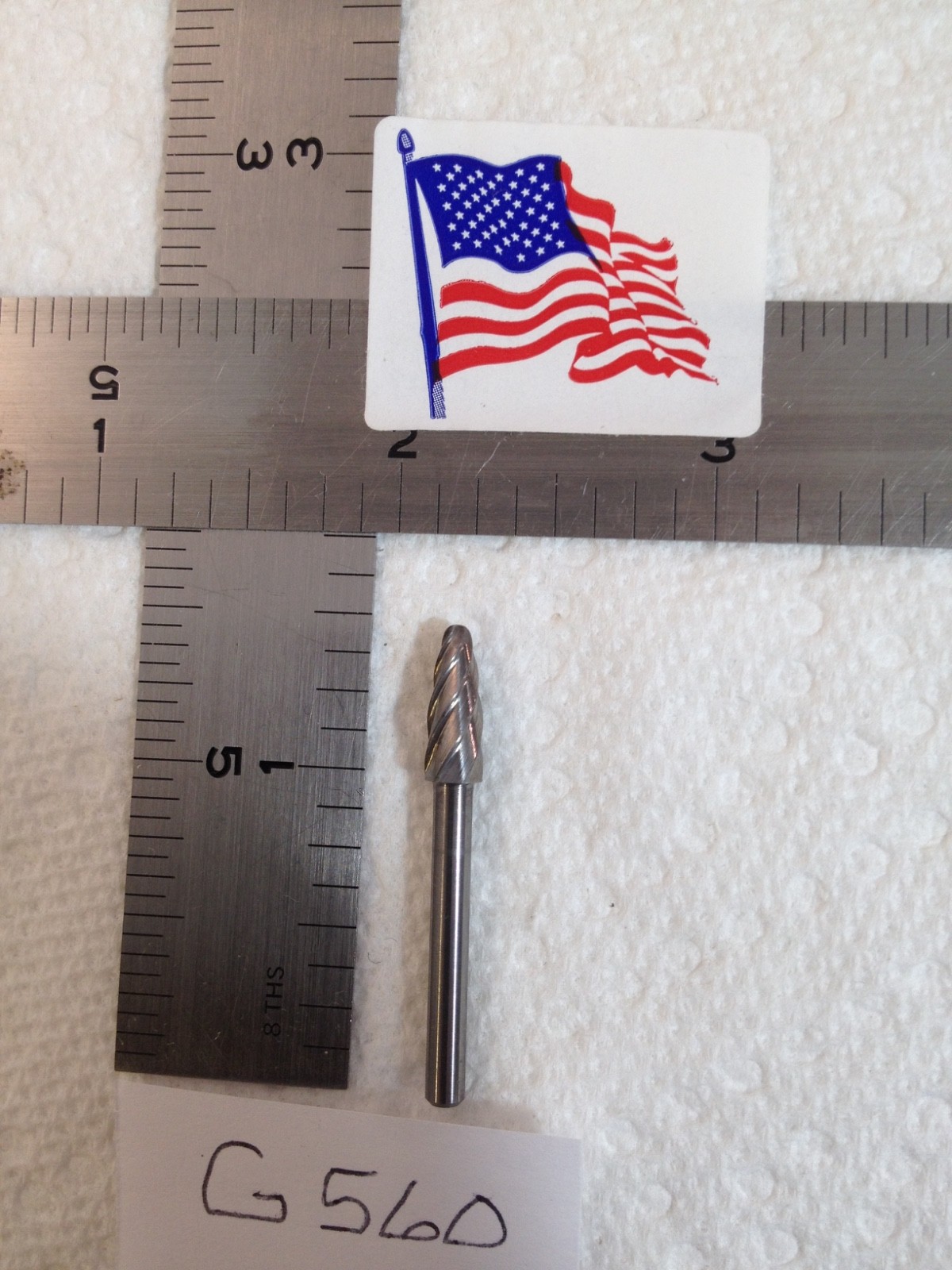 1 NEW FALCON / SGS 1/8" SHANK CARBIDE BURR SF-53 ALUMINUM CUT TREE RADIUS (G560)