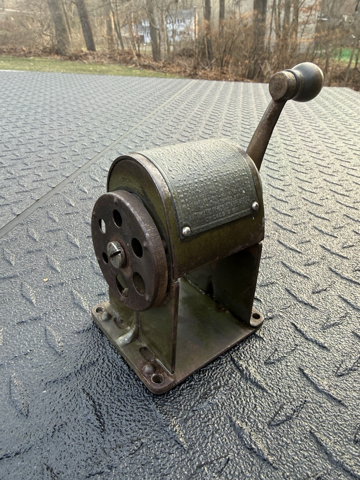 Antique Wizard Pencil Sharpener Works Nice!
