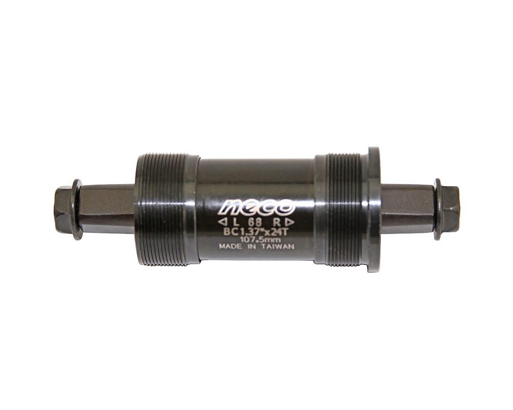 NECO Bicycle Bike Bottom Bracket Cartridge Square Set 68mm 107.5mm Black.