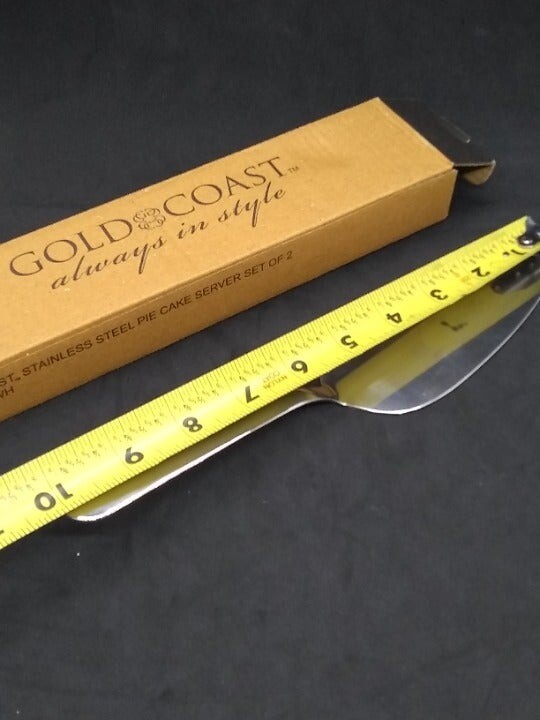 Gold Coast New open box Stainless Steel silver tone Cake server