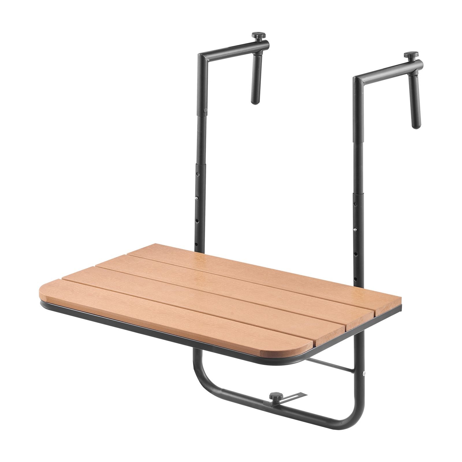 Balcony Hanging Table, 25 x 24 in Folding Balcony Railing Table, Deck