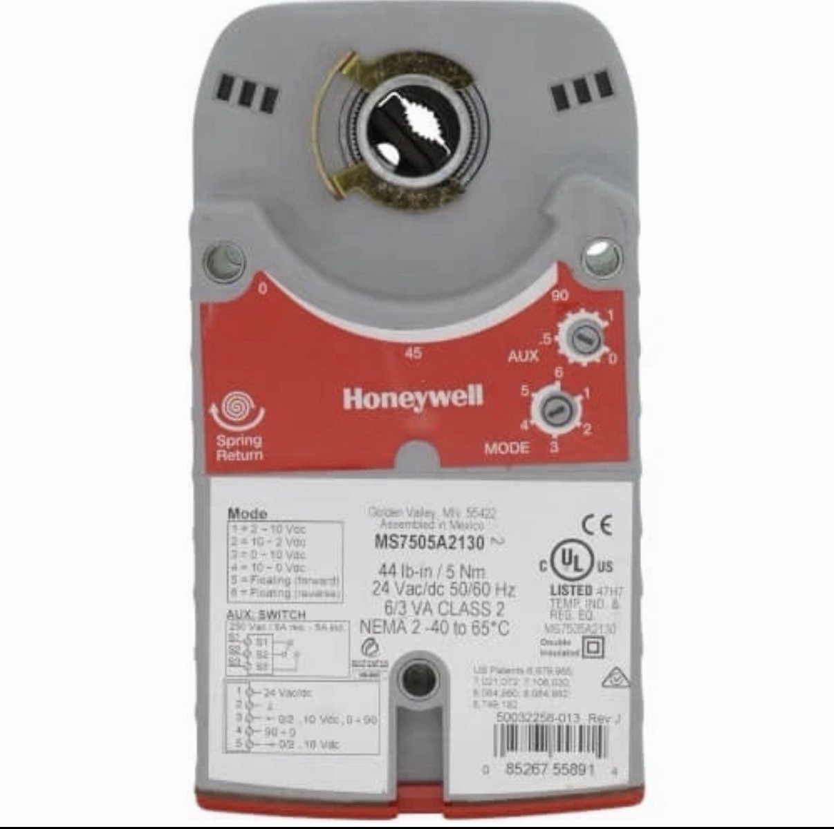 Honeywell MS7505A2130 Actuator
