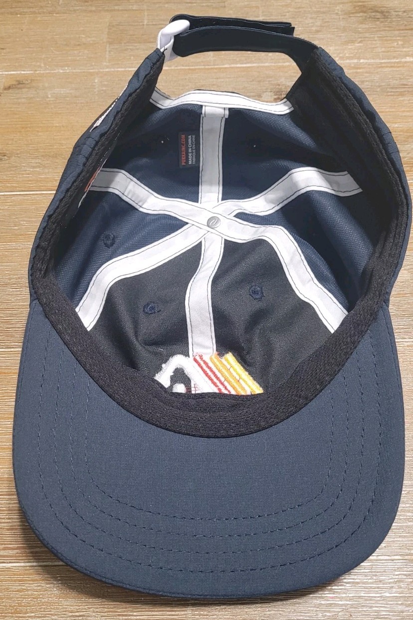 AMG Athletic Motion Golf Hat Classic A Navy Blue Adjustable Strap Cap Golfing