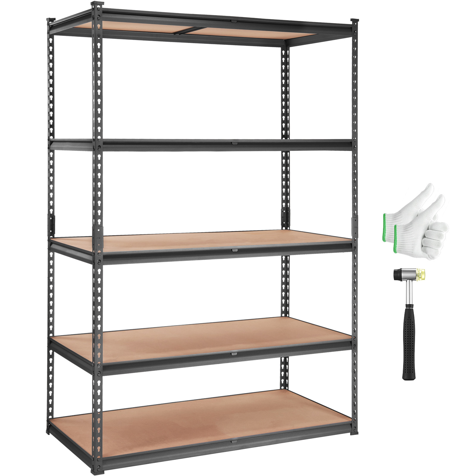 Storage Shelving Unit Garage Storage Rack 5-Tier Adjustable 2000 lbs Load
