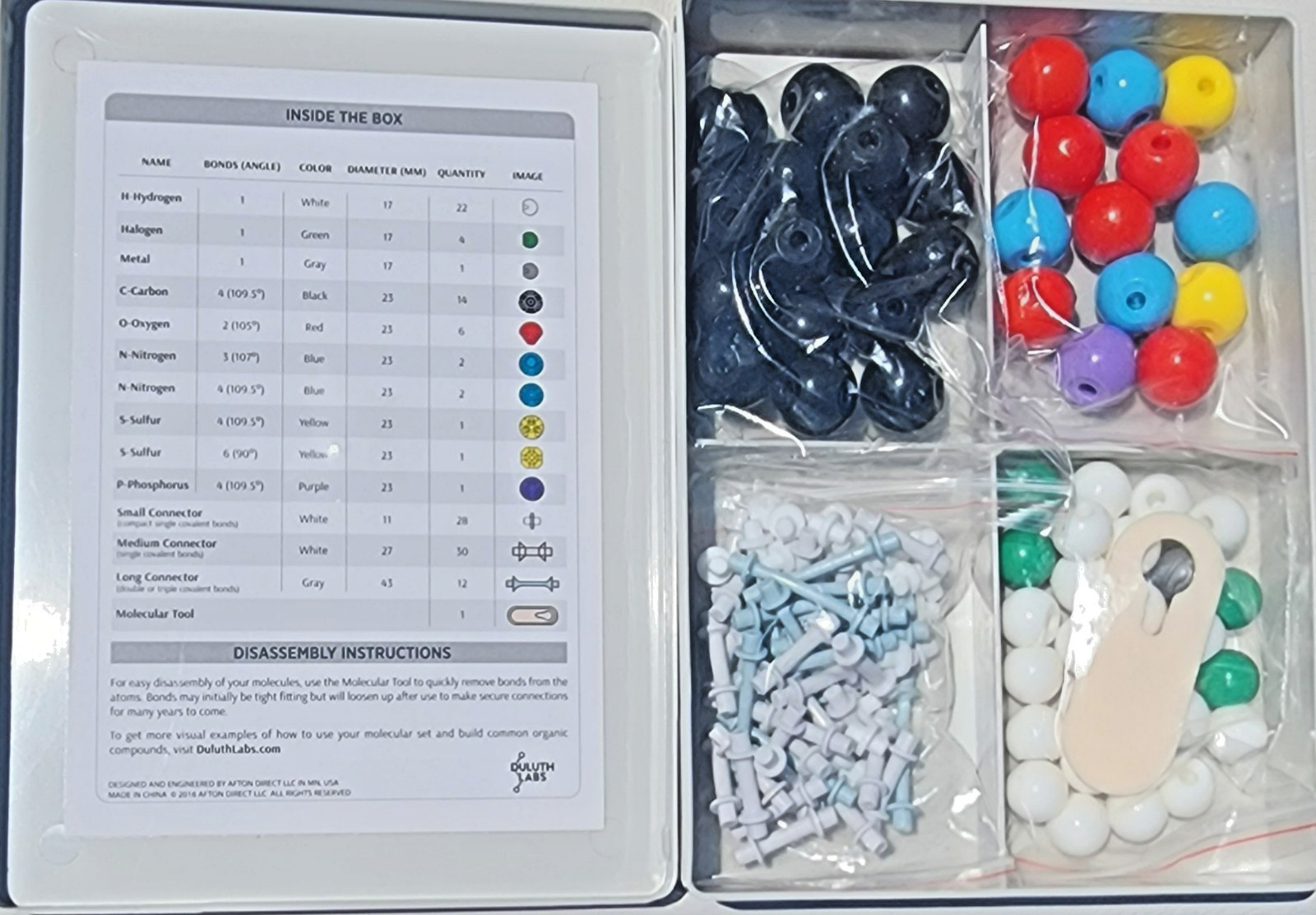 Duluth Labs MM-003 Organic Chemistry Molecular Model Student Kit.