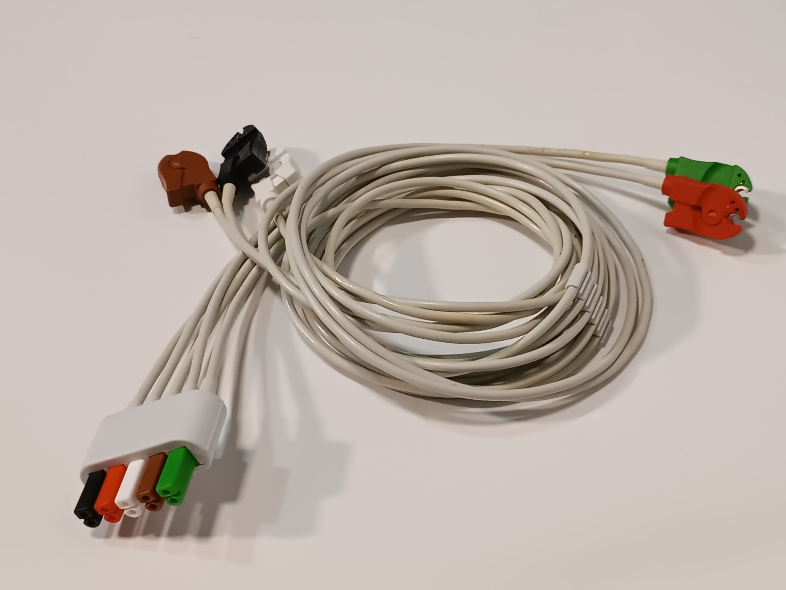 Medical Monitoring ECG 5-Lead Trunk Cable with Pinch/ Grabber Connections