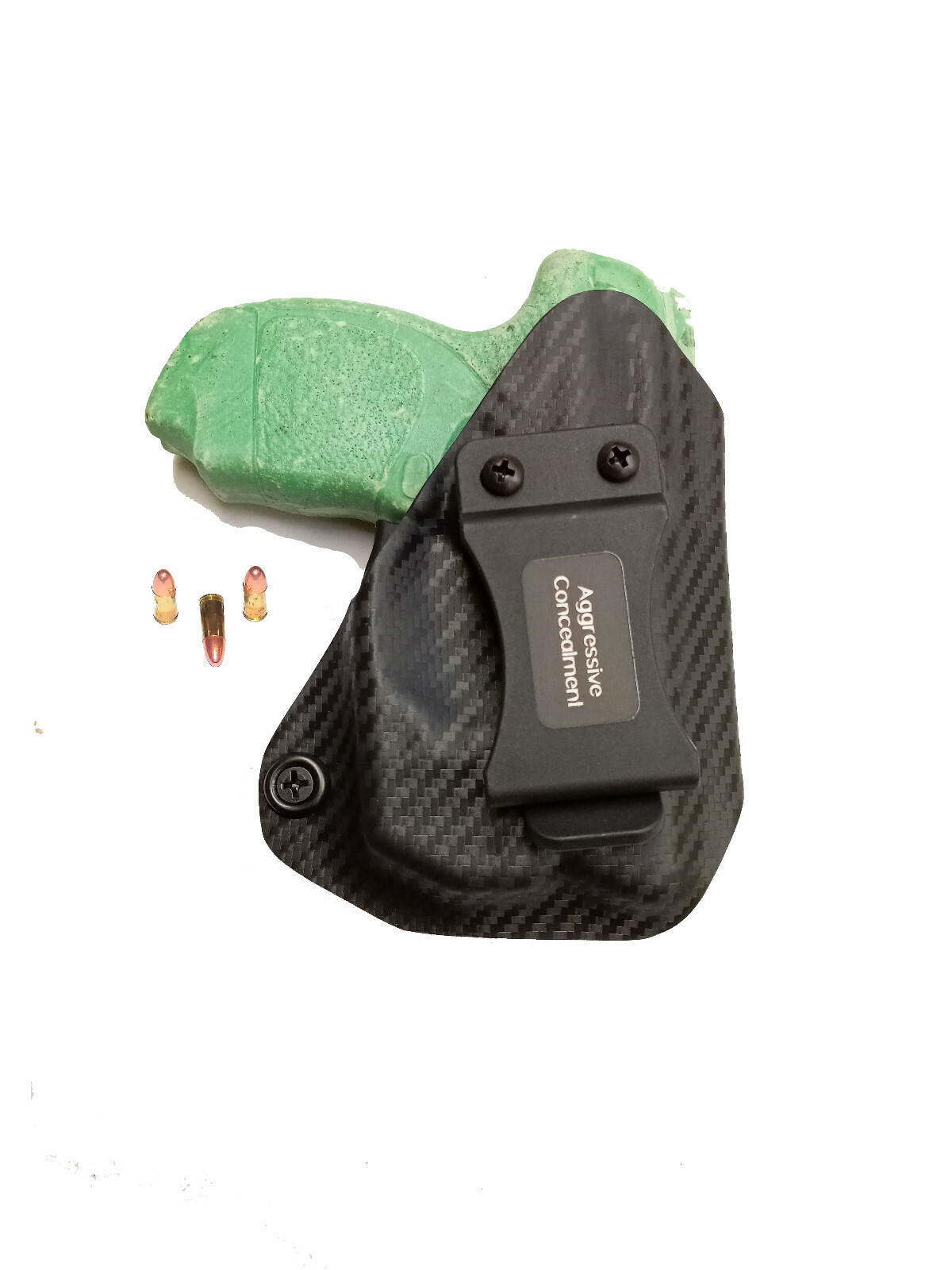 Aggressive Concealment IWB Kydex Holster fits Taurus Spectrum 380 w/TR21 armalas