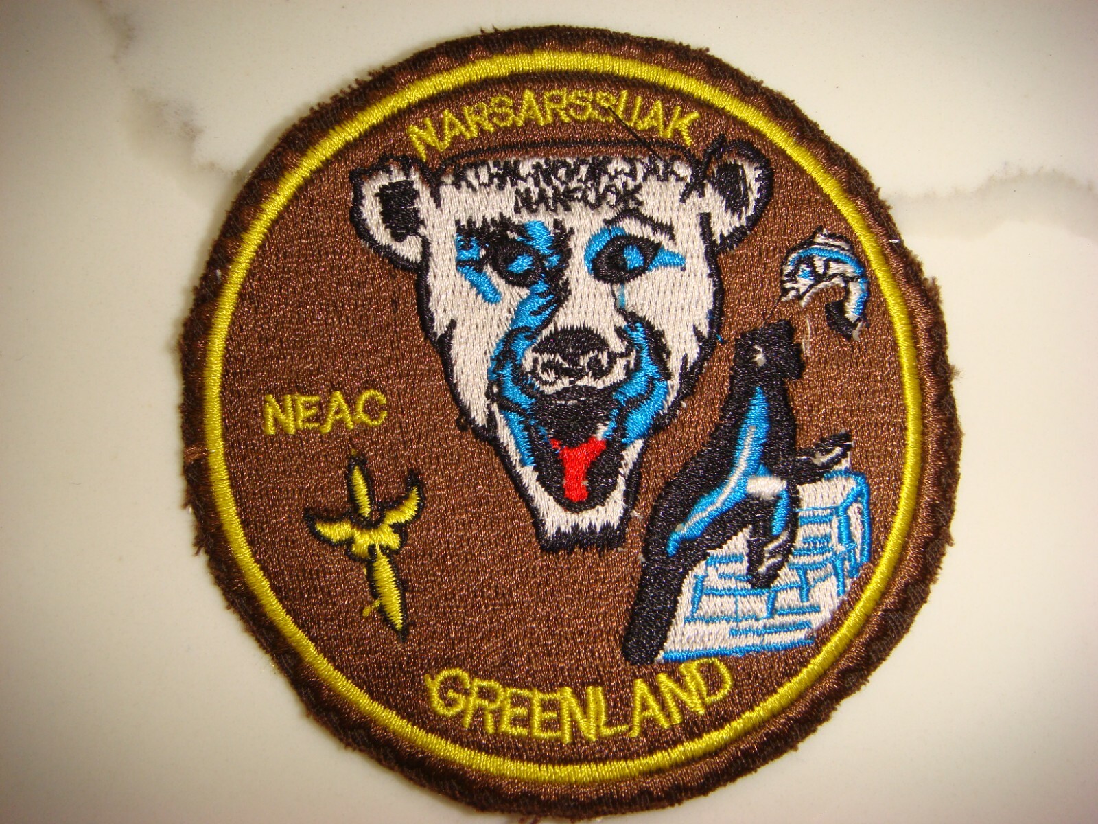 US AIR FORCE NORTH EAST AIR COMMAND NEAC IN GREENLAND PATCH
