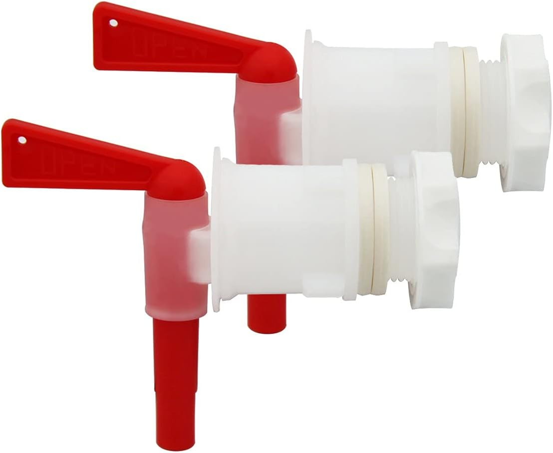 2 PACK Plastic Bottling Bucket Spigot tap faucet for Homebrew Wine Making Beer