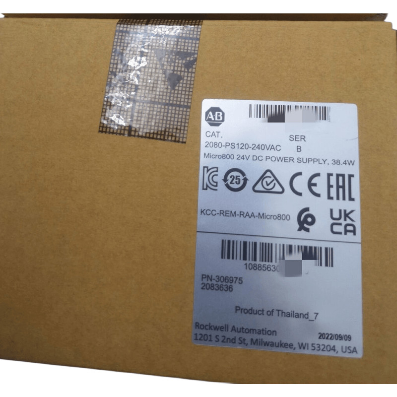 New Sealed Allen-Bradley 2080-PS120-240VAC Micro800 24V DC Power Supply