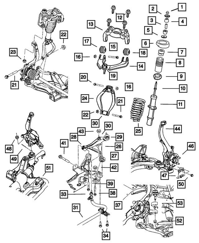 Genuine Mopar Front Clevis Left 4656235