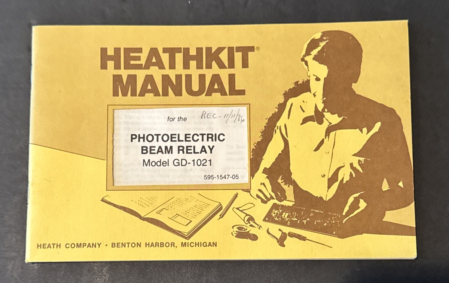 Heathkit Photoelectric Beam Relay Model GD-1021 Manual 1973 Vintage USA