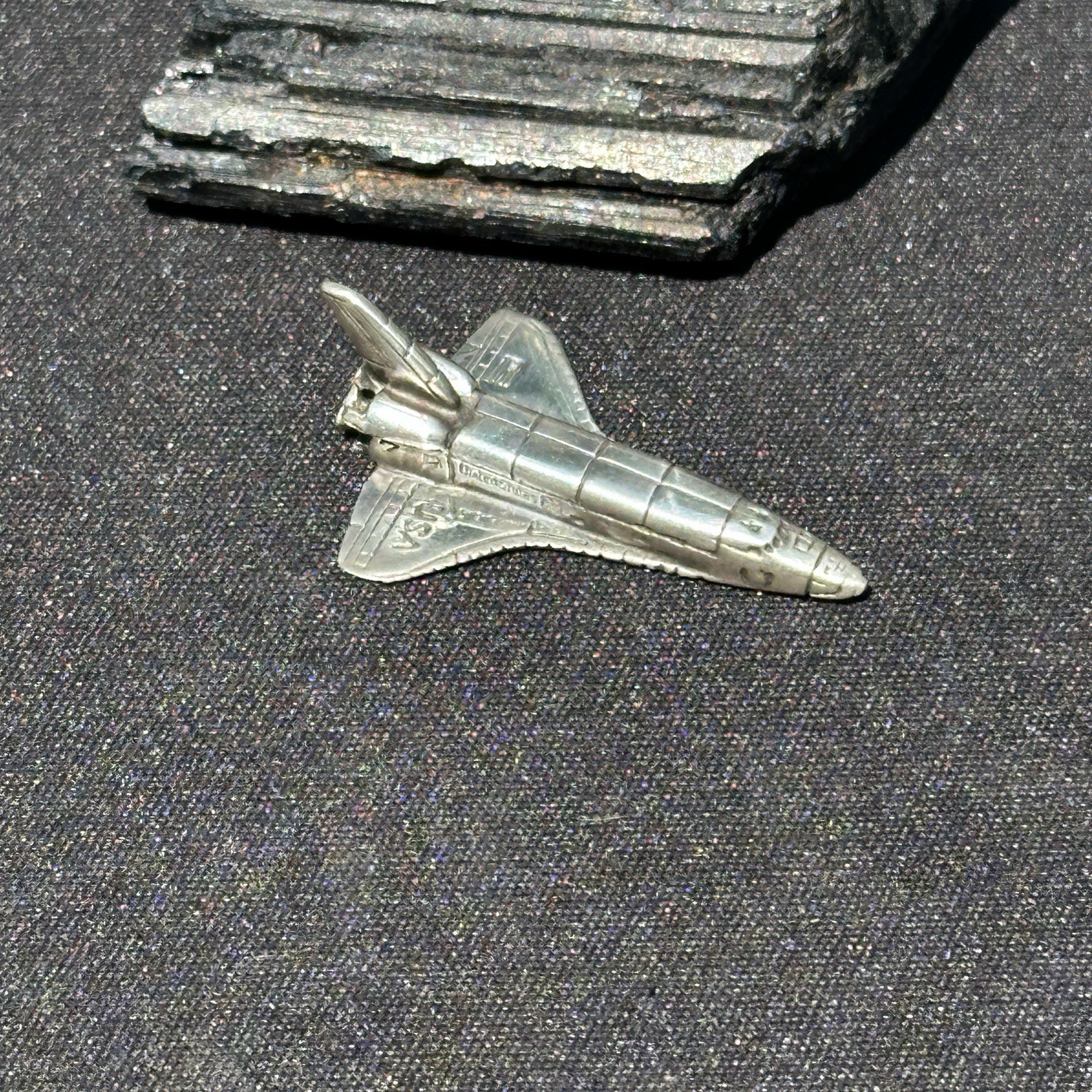 Vintage 1990s NASA Space Shuttle Sterling Silver 925 Small 3D Figurine Miniature
