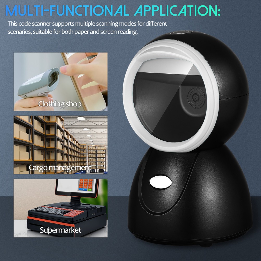 Desktop Barcode Scanning System For Supermarket Retail Store Countertop