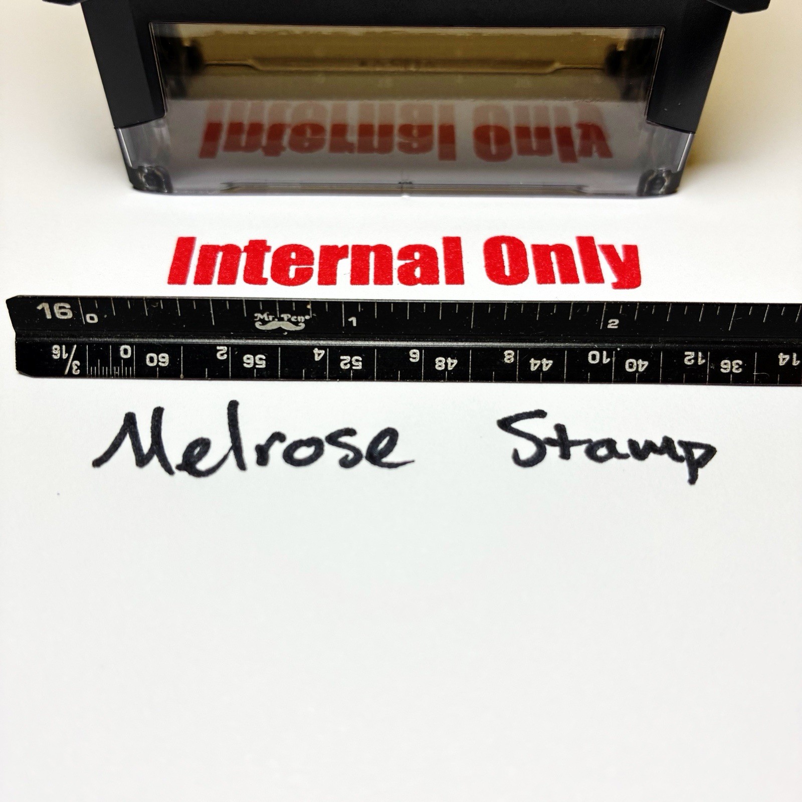 Internal Only Rubber Stamp Red Ink Self Inking Ideal 4913