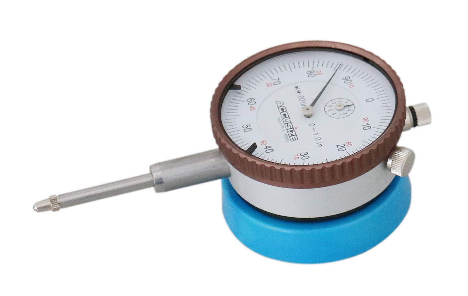 Accusize Industrial Tools Magnetic 0-1" x 0.001" with magnetic back, Blue