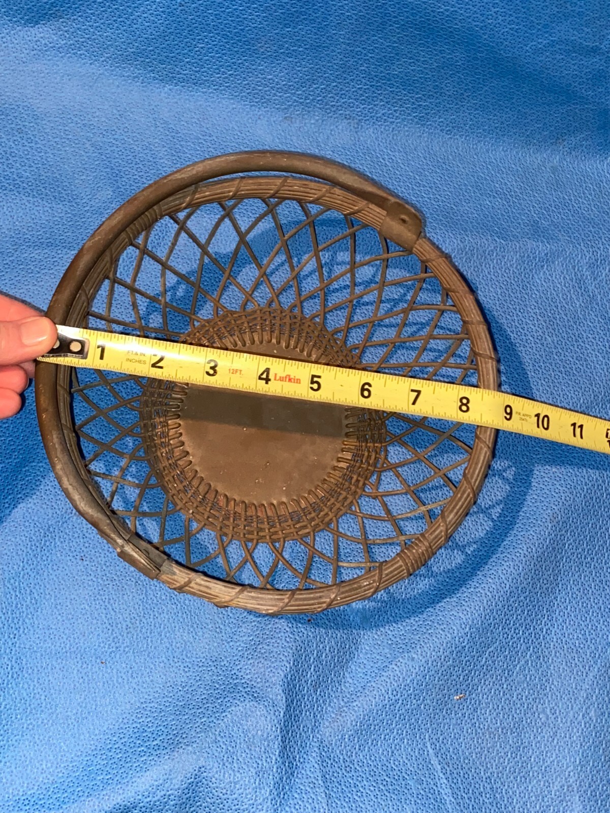 Vintage Round Metal Wire Egg Basket