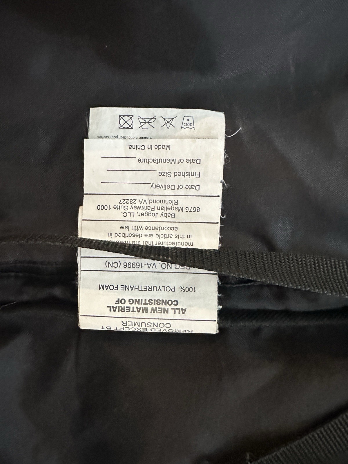 Baby Jogger City Select Seat black Fabric only