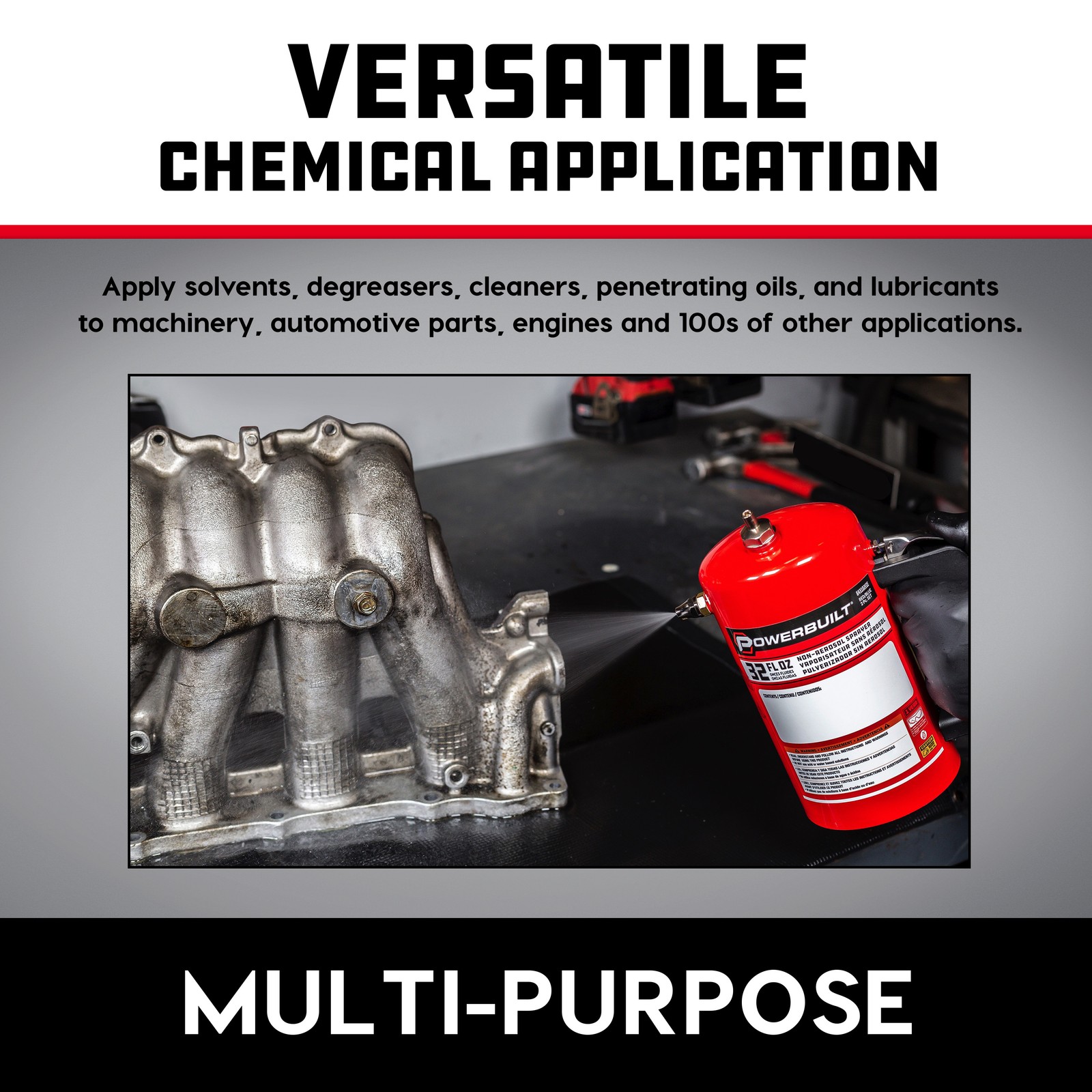 Powerbuilt Non-Aerosol Pressurized Sprayer ( Red ) - 643090ECE
