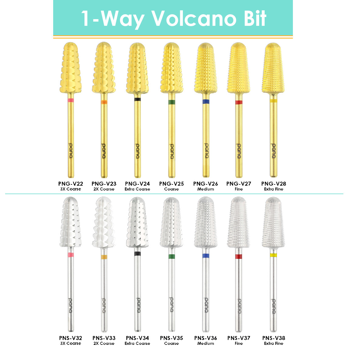 Premium Quality 3/32 VOLCANO Nail Drill Carbide Bit - Fastest Remove Acrylic Gel
