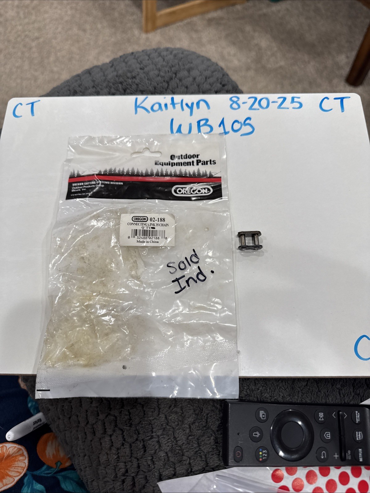 (1) Oregon Outdoor Equipment Parts 02-188 Connecting Link, Made In China