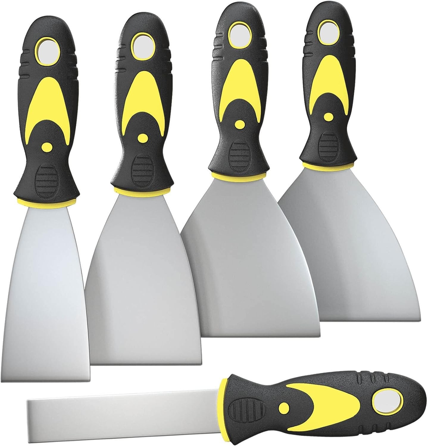 5Pcs Putty Knife, Set, 1" 2" 3" 4" 5" Scraper, Spackle Knife, Paint Scraper, ...