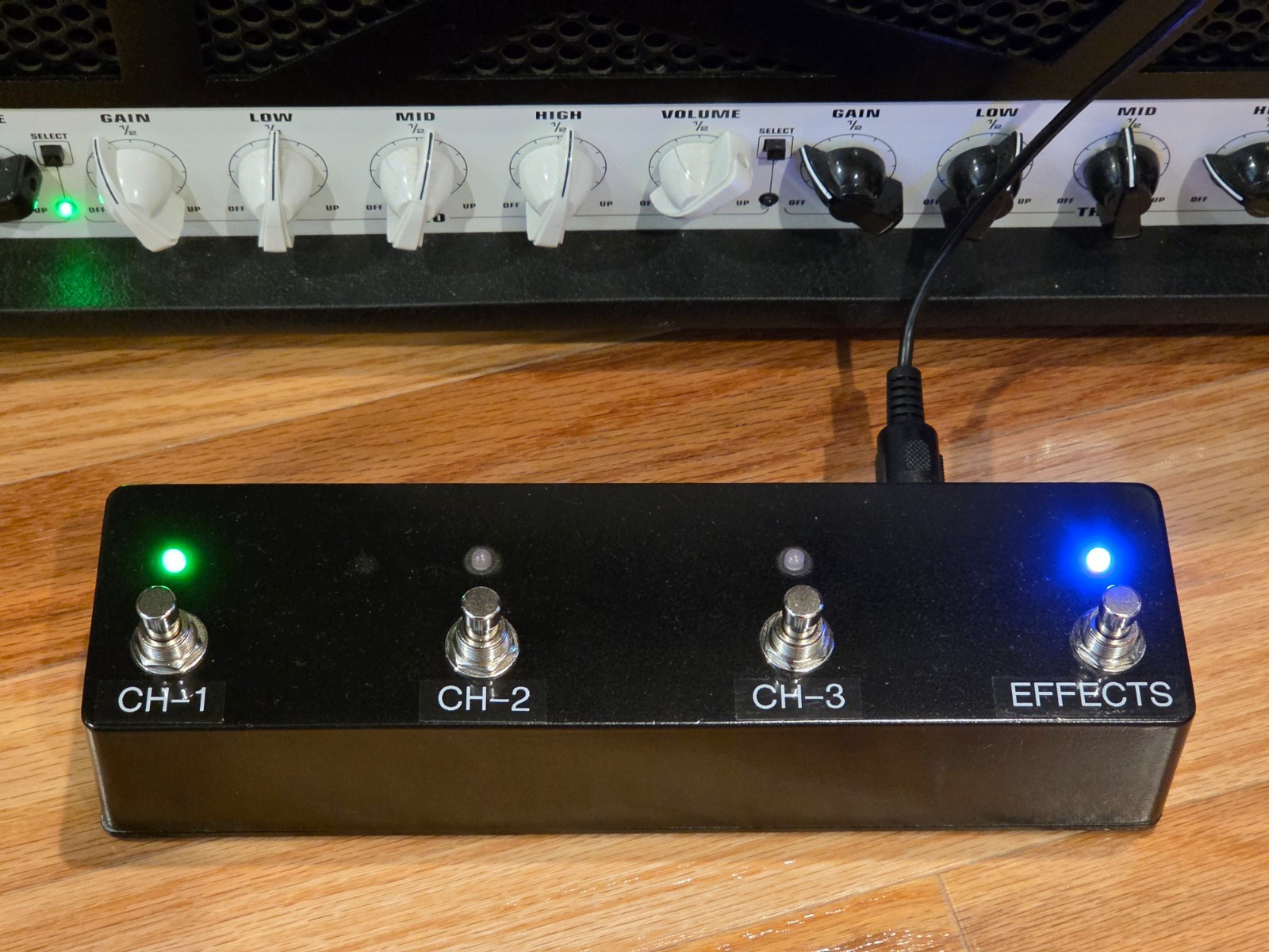 Custom EVH 5150 III 100W 3-Channel Footswitch for 5150 III Head w/ 10ft Cable