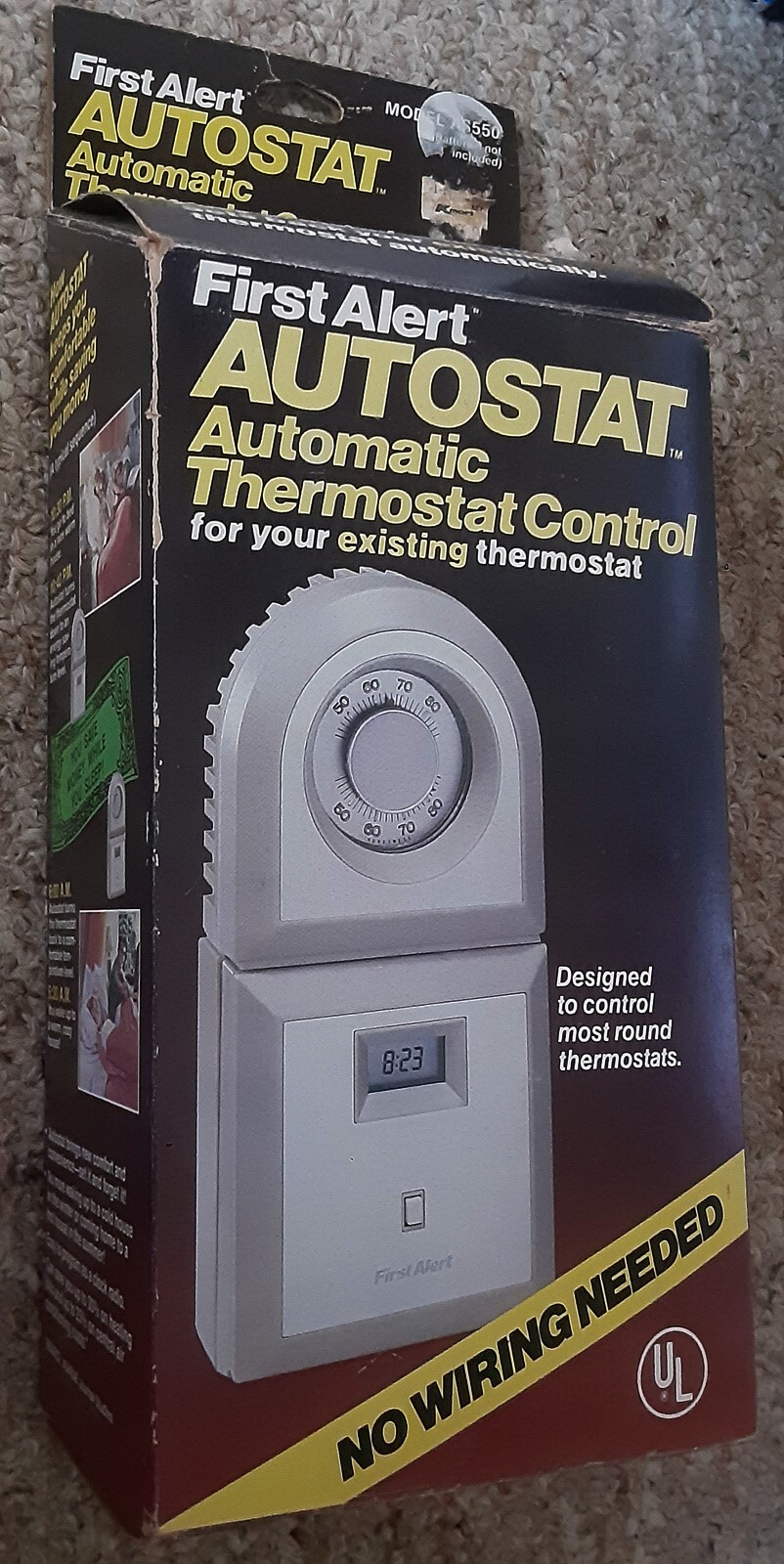 First Alert AUTOSTAT Auto Thermostat Control For Existing Thermostat #AS550 NIB