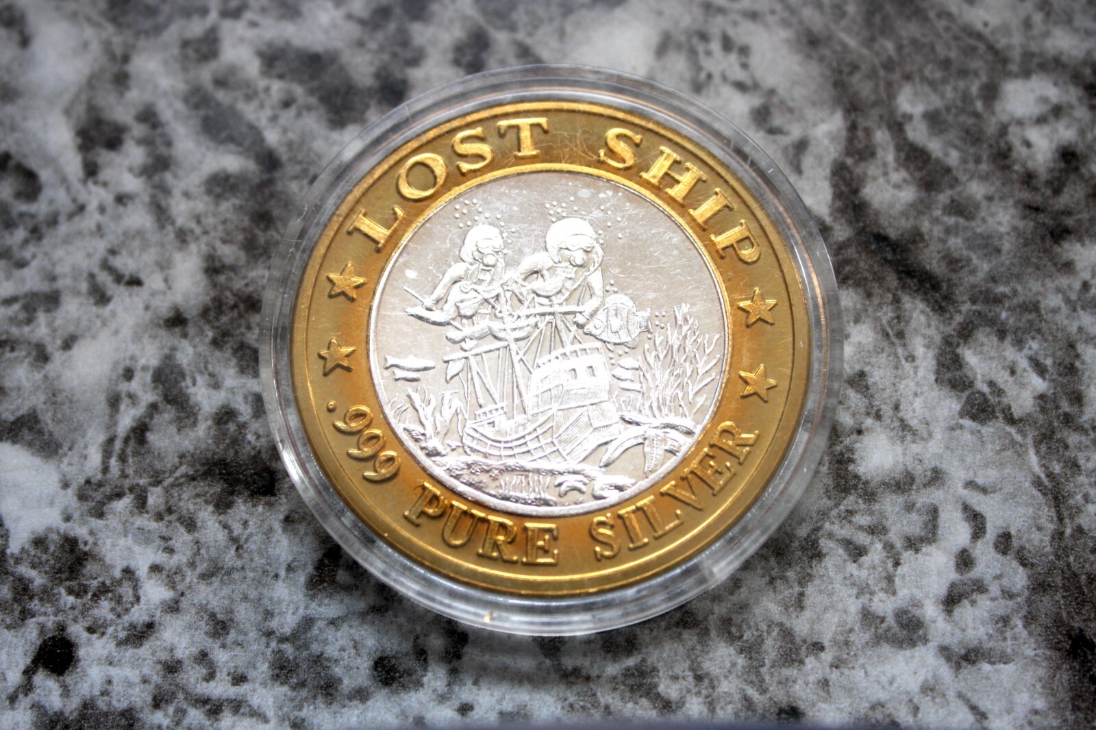 Luxury Cruise Lost Ship Casino  0.999 Silver Gaming Token
