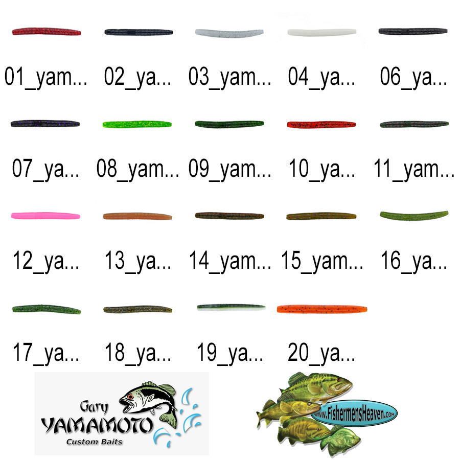 Yamamoto Senko 3 Inch SLIM (9B-10) Stick Bait Finesse Worms Any 18 Color Lures