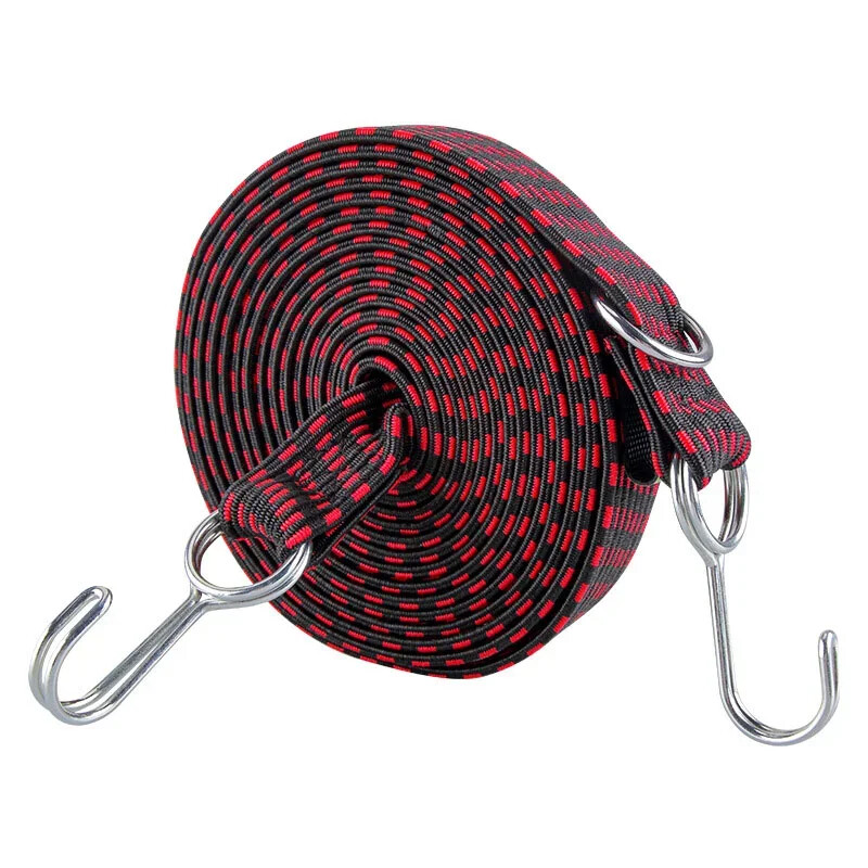 Motorcycle Elastics Rubber Luggage Rope Cord Hooks Bikes Rope Tie Auto...