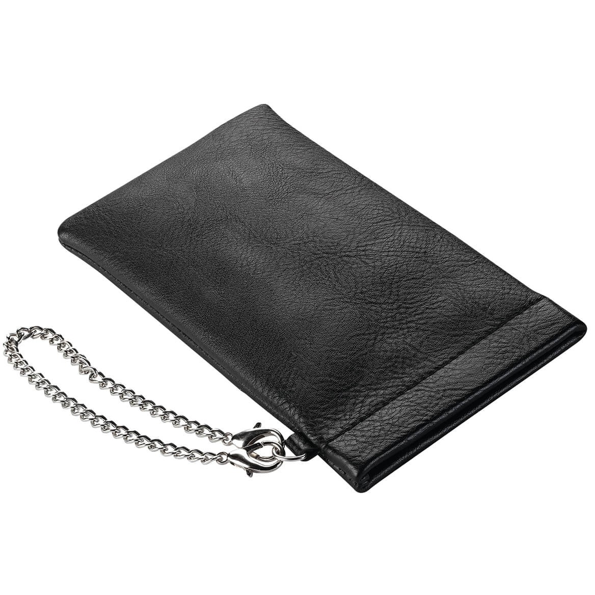 Eyeglass/Mask/Cigarette Case with Chain, Black