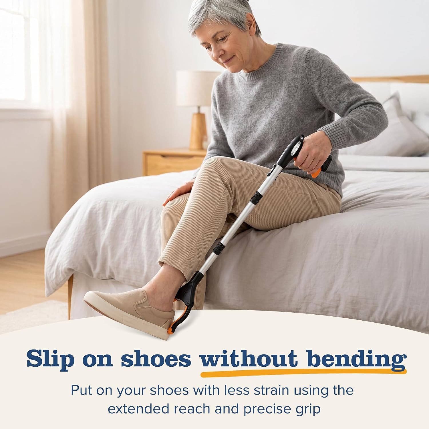 Pro 36" Flexible Folding Grabber Tool for Elderly + Magnets, Reacher