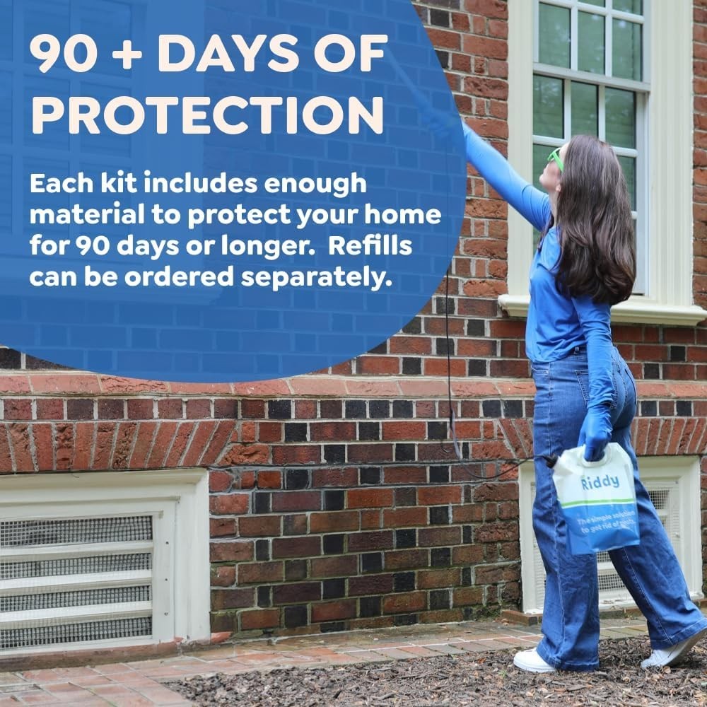 Riddy Pest Pro Kit, Effective Against 100+ Bugs, Includes Rechargeable Sprayer
