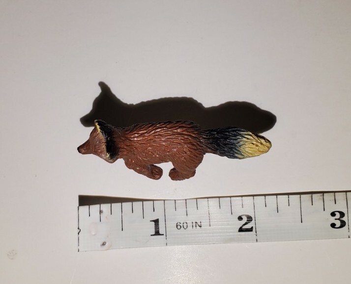 Fox Toy Figure Toy Plastic 2" Realistic Play or Diorama