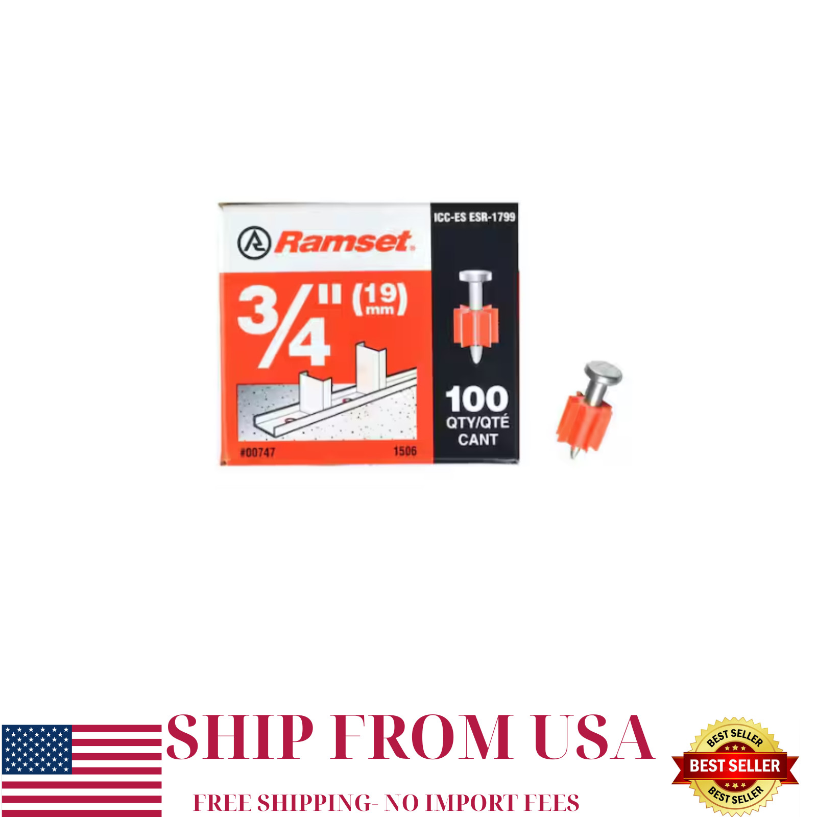 3/4 in. Drive Pins (100-Pack)