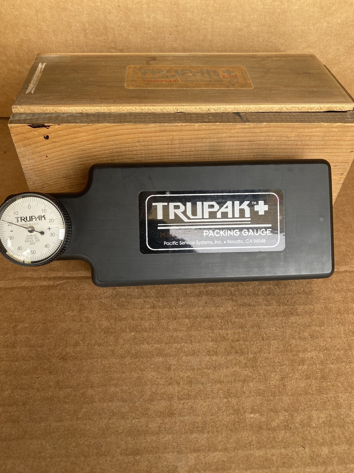Trupak Magnetic Press Packing Paper Gauge Preowned